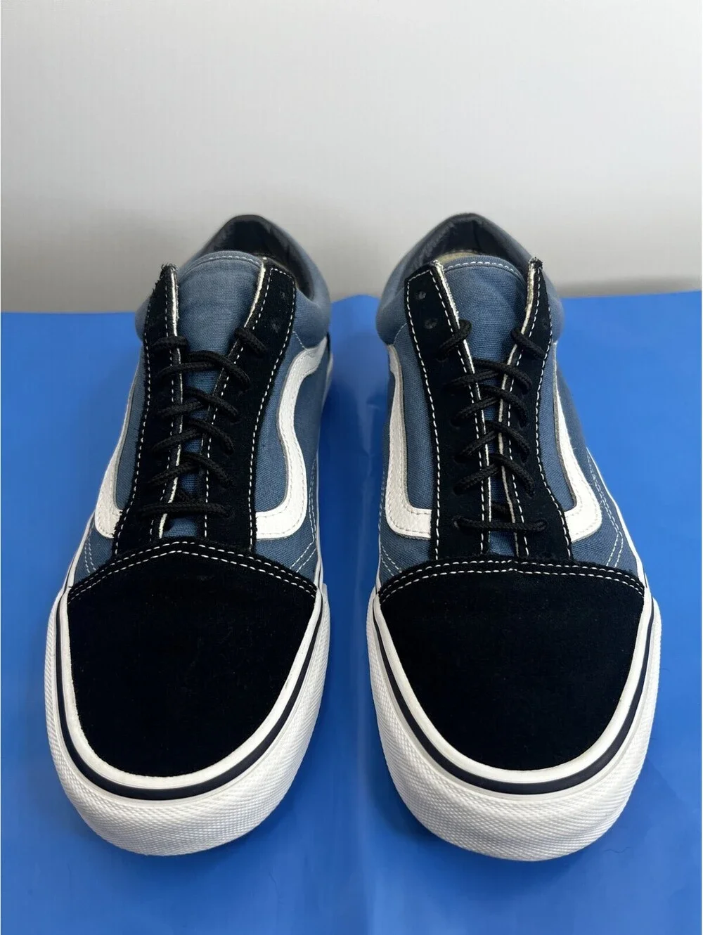 Vans Old Skool Men’s 7 Women’s 8.5 Blue Navy Suede Canvas Skate Shoe VN000D3HNVY